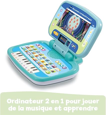 Ordinateur Portable Enfant – 7 Jeux Éducatifs, ABC, 2-5 Ans