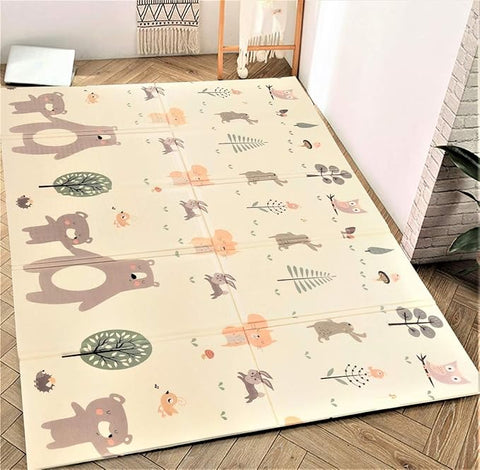 Tapis de jeu pour bébé - 195 x 176 x 1,0 cm - Non toxique - Tapis de sol épais - Tapis en mousse épais - Pliable - Imperméable