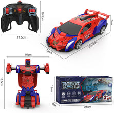 Robot Voiture Télécommandée 2-en-1 – RC 360° Enfant 3-9 Ans