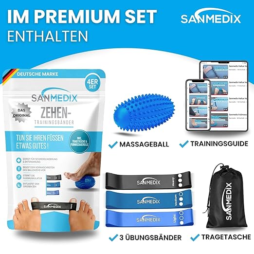 Écarteur d'orteils Hallux Valgus avec bande d'entraînement - مجموعة من 4 مصححات للنساء والرجال، من أجل روح حزن العيون.